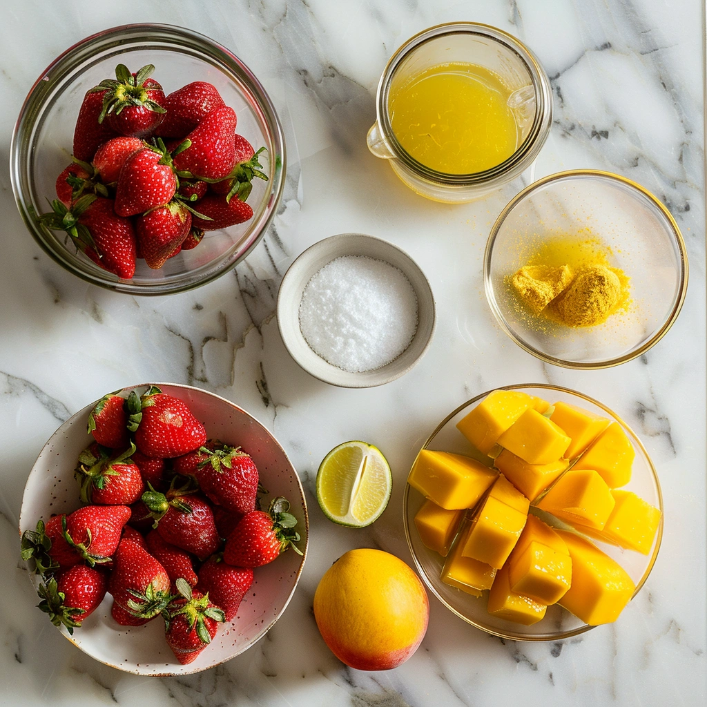 Mango Strawberry Sorbet