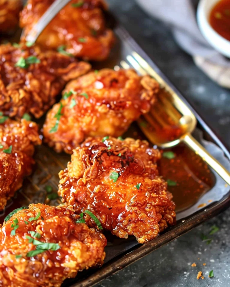 Baked Hot Honey Chicken (Super Crunchy!)