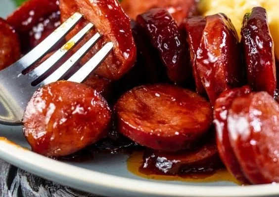Baked BBQ Sausage
