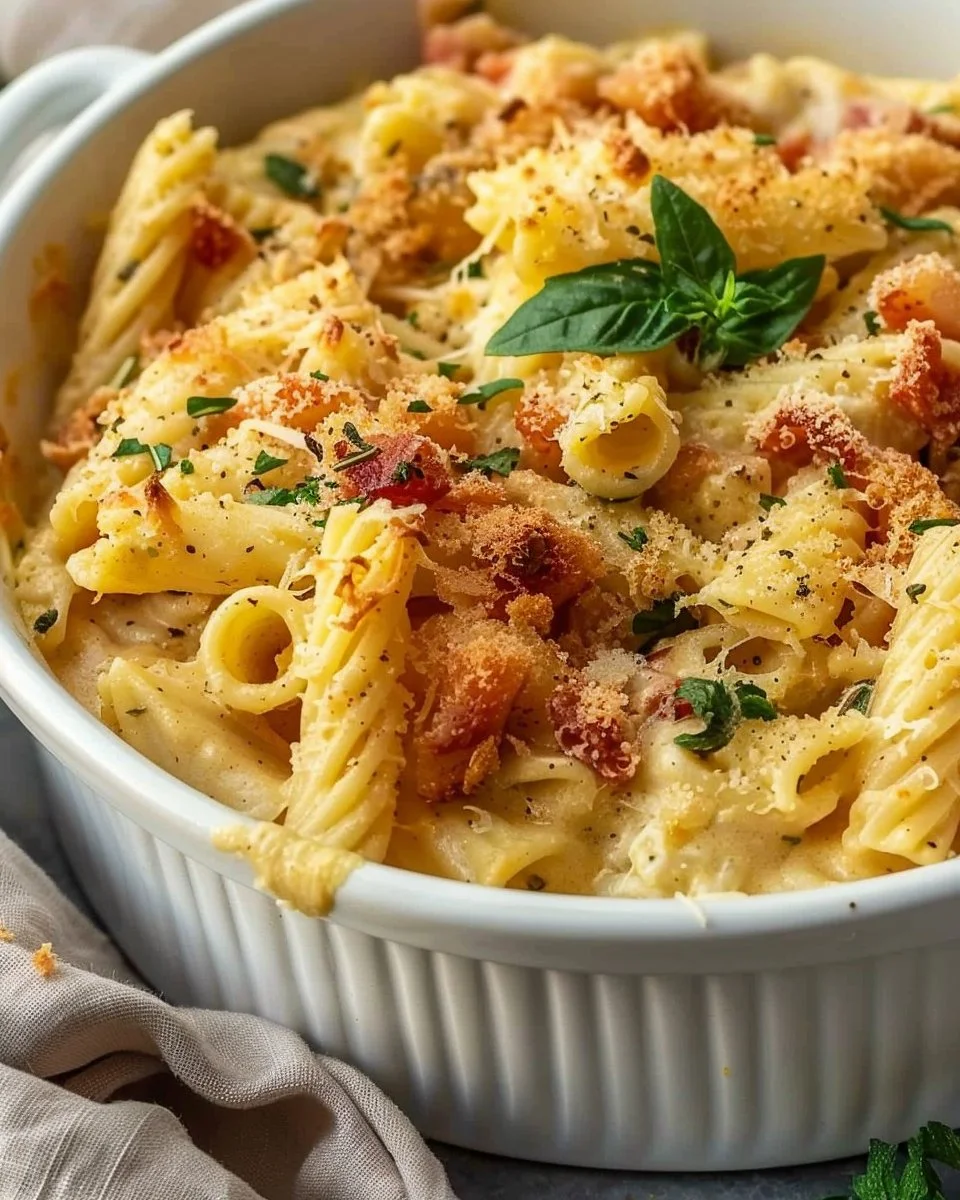 Baked Hummus Pasta