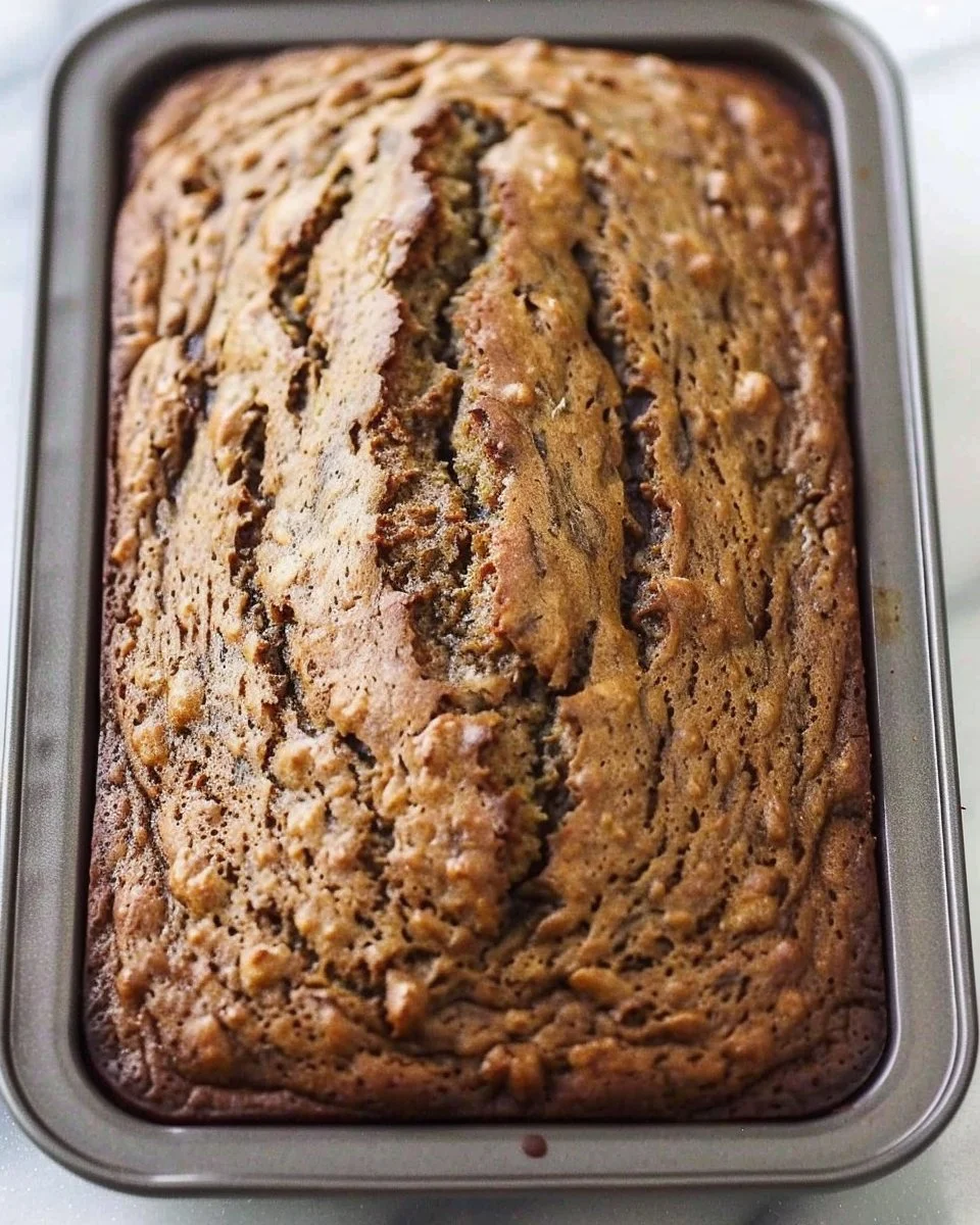 Slices of moist banana date bread made with 5 ingredients