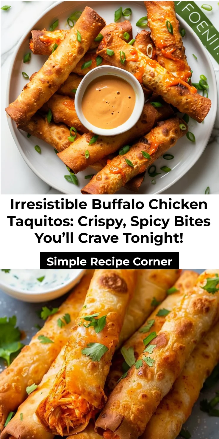 Buffalo Chicken Taquitos