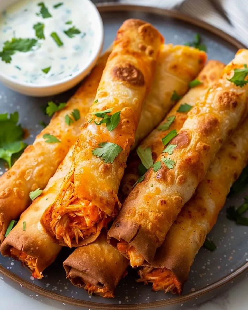 Buffalo Chicken Taquitos