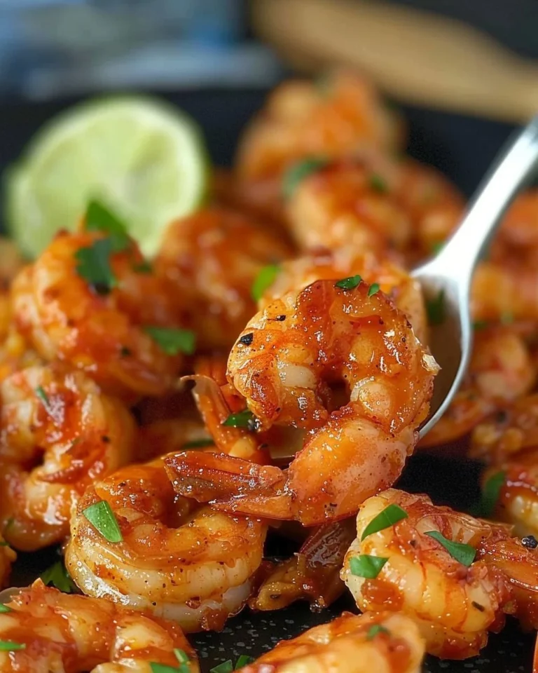 Delicious Cajun shrimp dish with spices and herbs