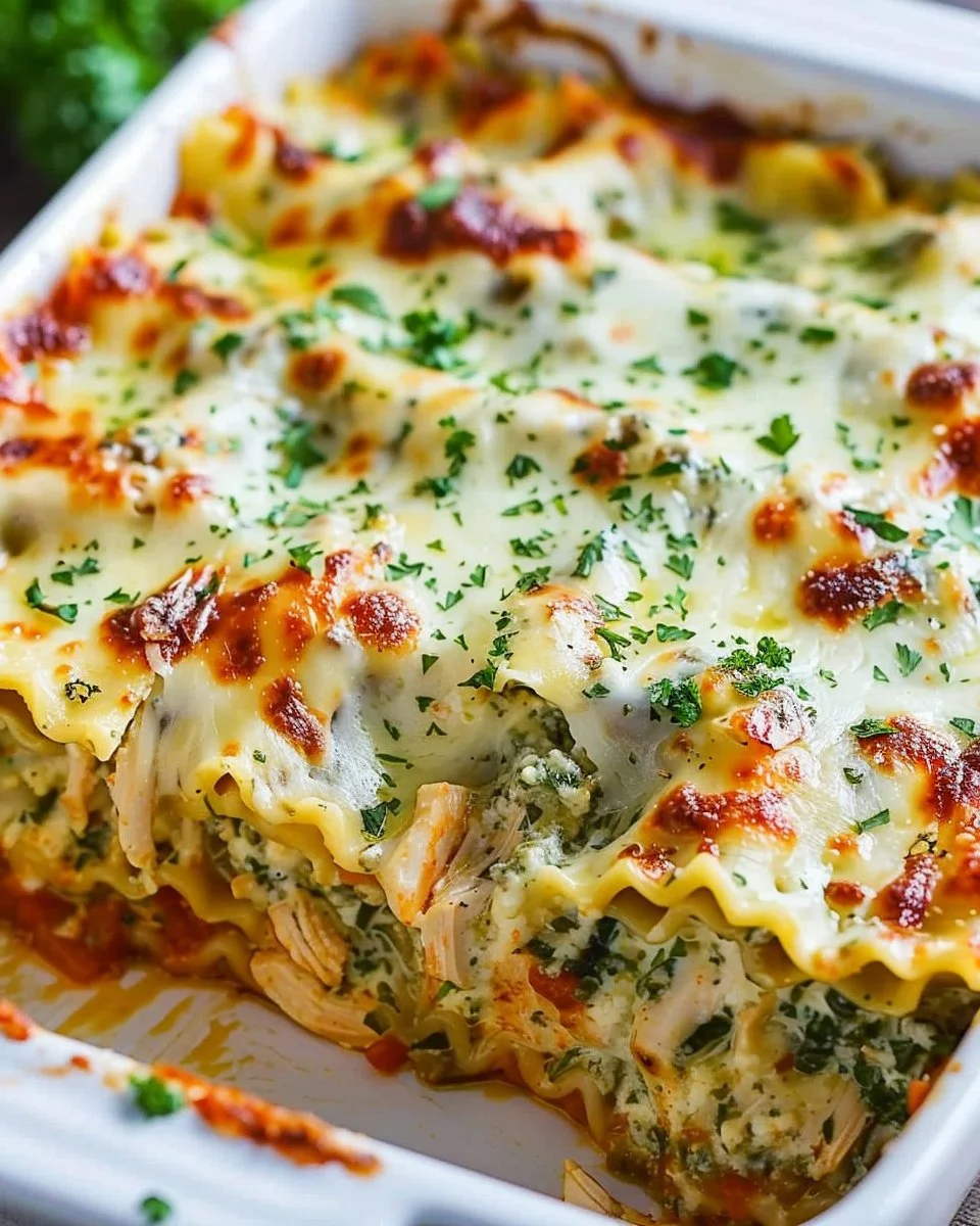 Cheesy Chicken Lasagna
