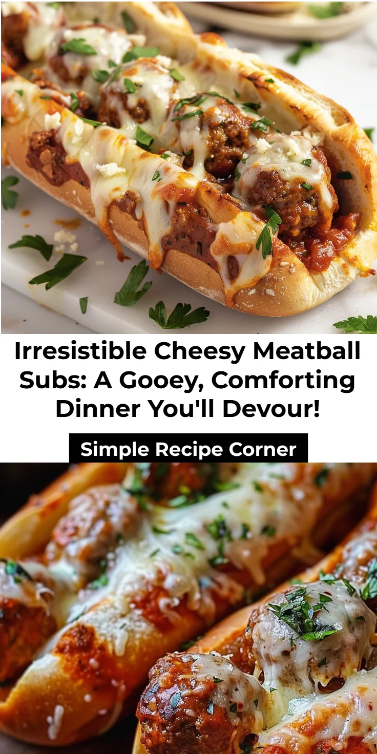 Cheesy Meatball Subs