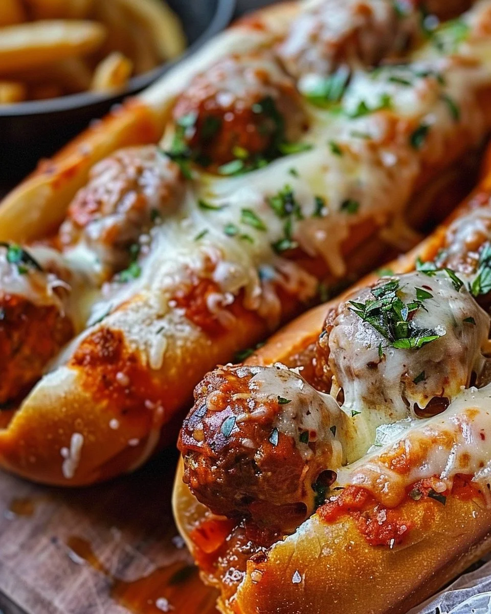 Cheesy Meatball Subs