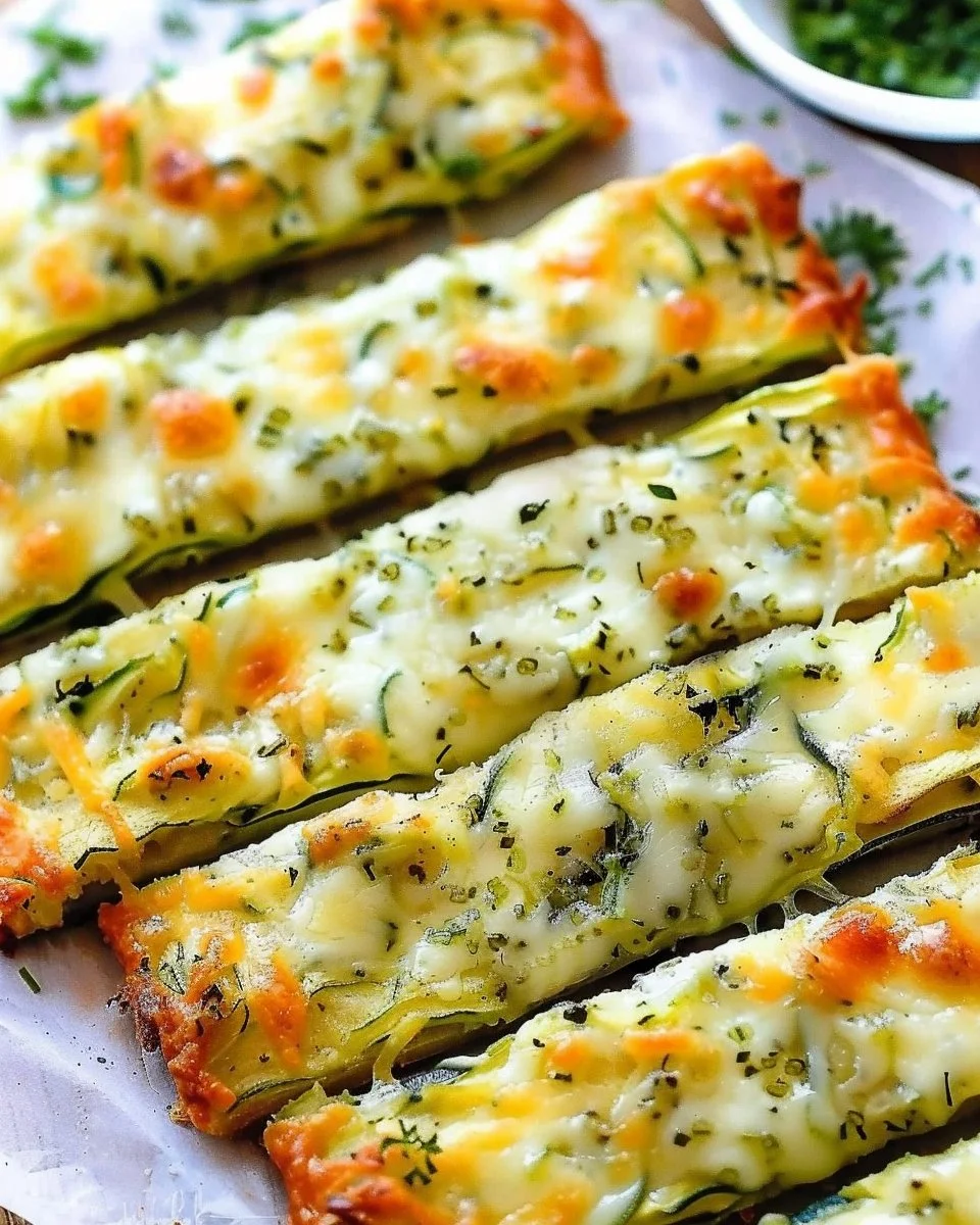 Cheesy Zucchini Breadsticks
