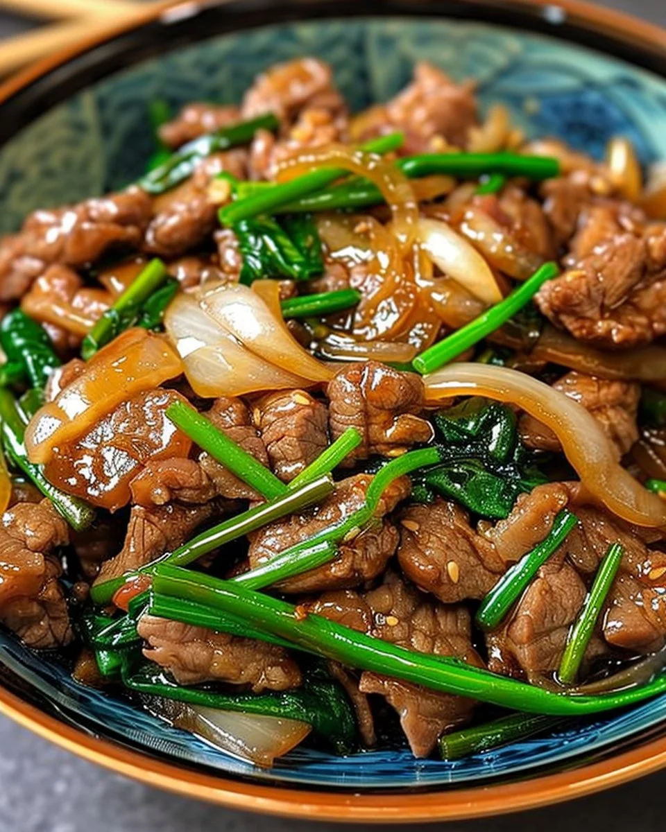 Chinese Beef and Onion Stir Fry Recipe