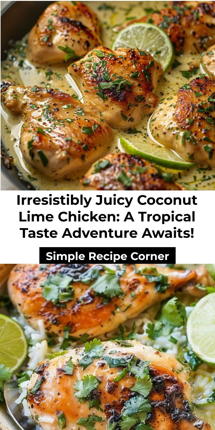 Coconut Lime Chicken Ultimate 30-Min Juicy Weeknight Dinner