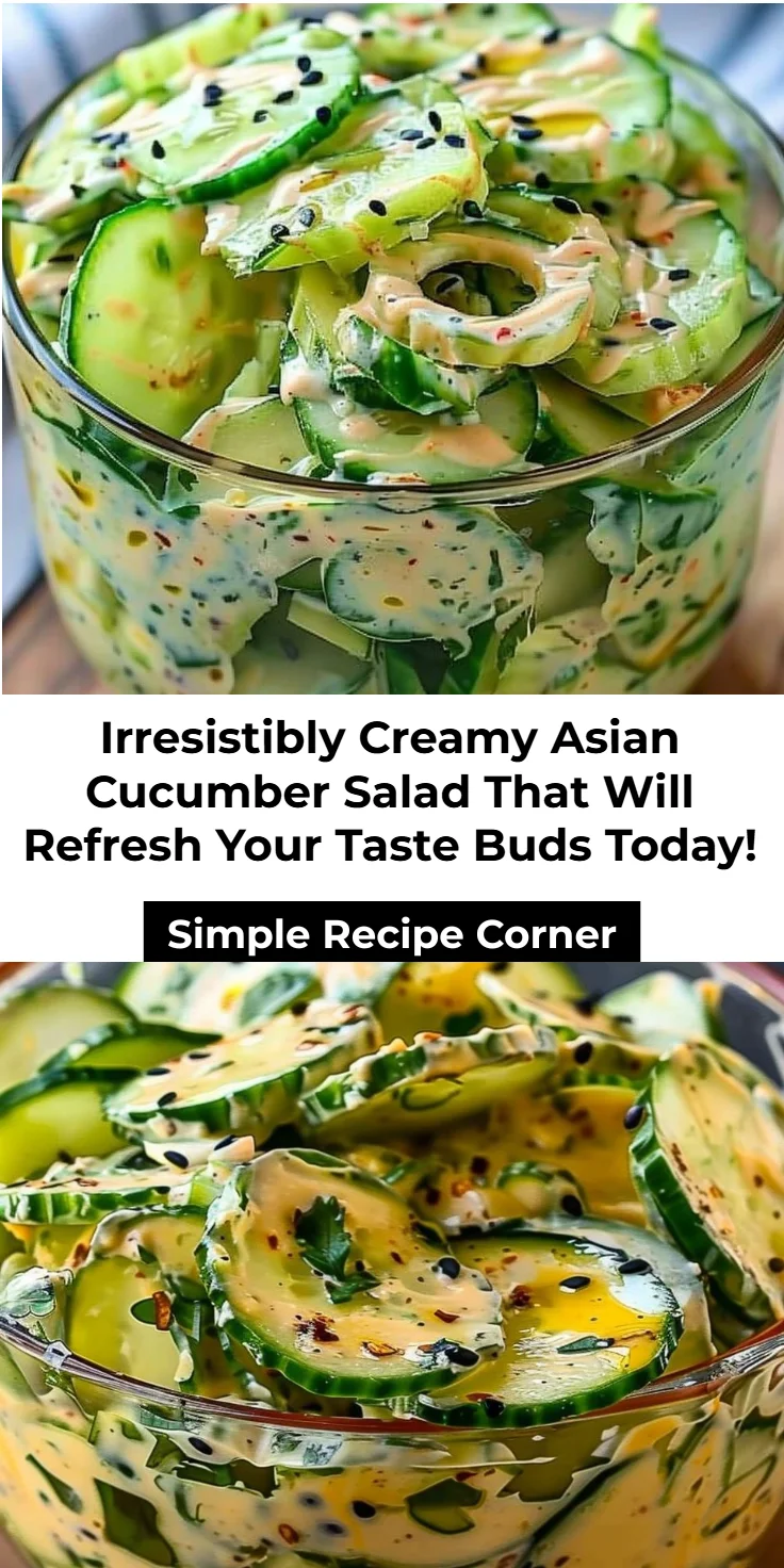 Creamy Asian Cucumber Salad: Ultimate, Crunchy & Refreshing