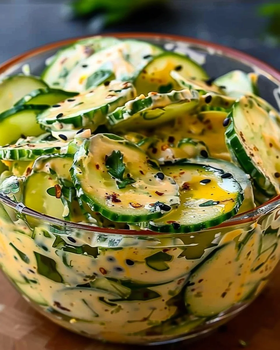 Creamy Asian Cucumber Salad