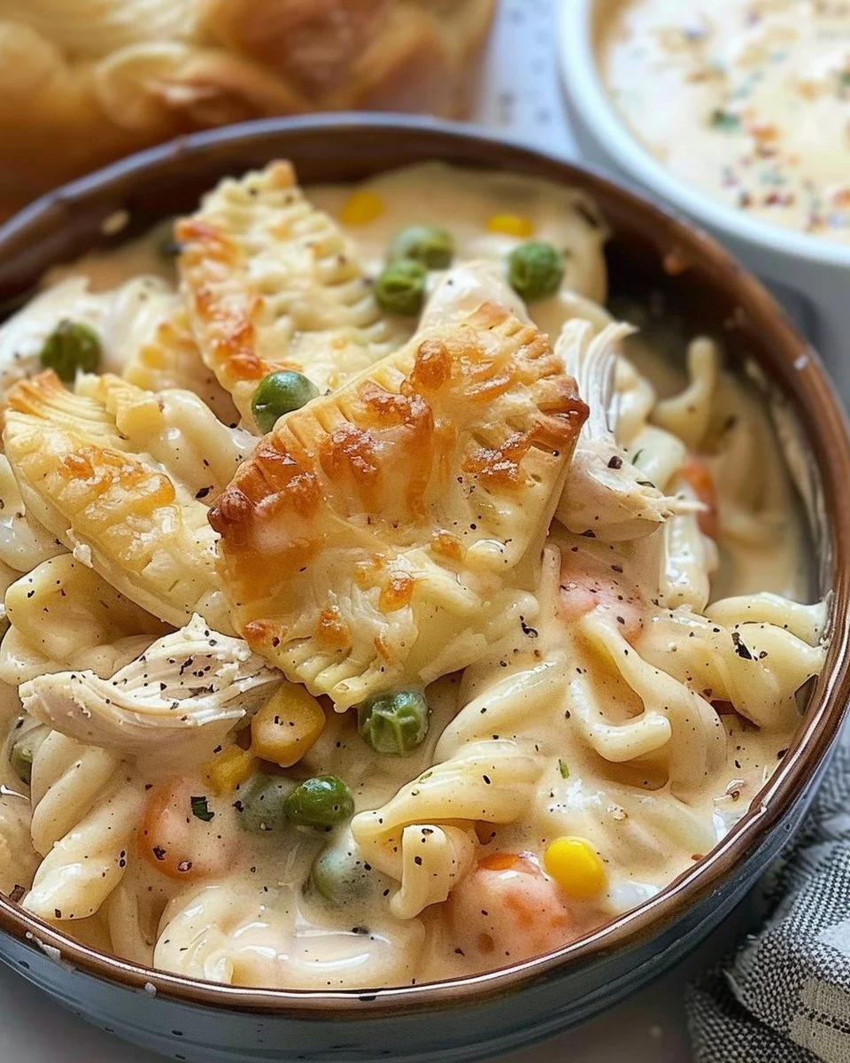 Crock Pot Chicken Pot Pie Pasta