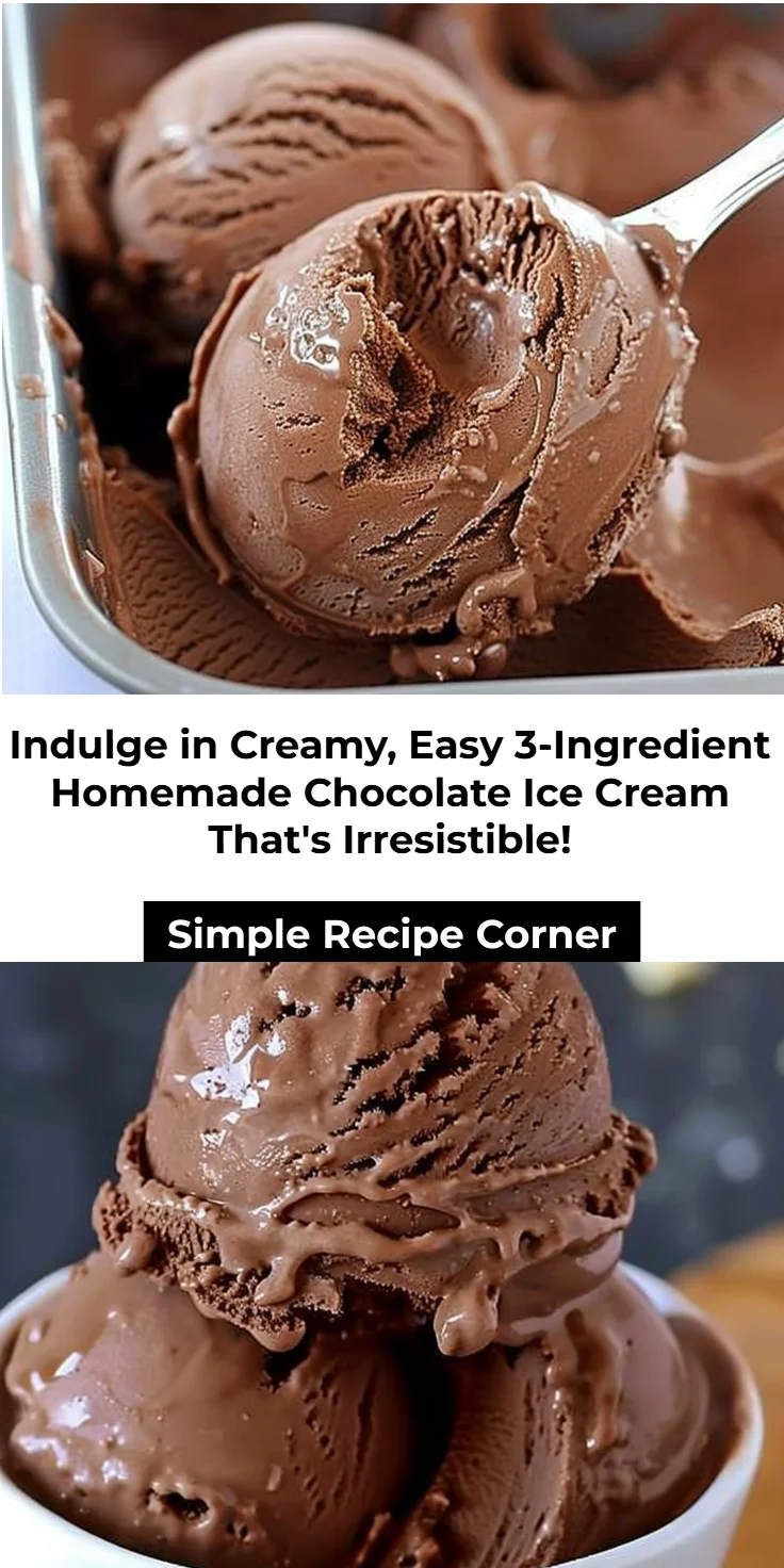 Easy 3-Ingredient Homemade Chocolate Ice Cream Recipe | Homemade ice cream recipes machine, Homemade chocolate ice cream, Ice cream maker recipes