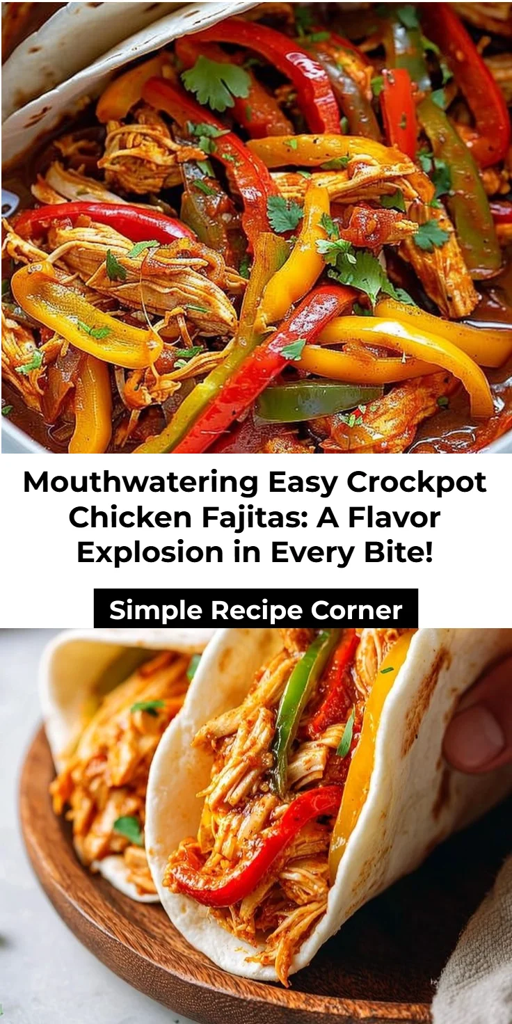 Easy Crockpot Chicken Fajitas: 4-Ingredient, Juicy Weeknight Wins
