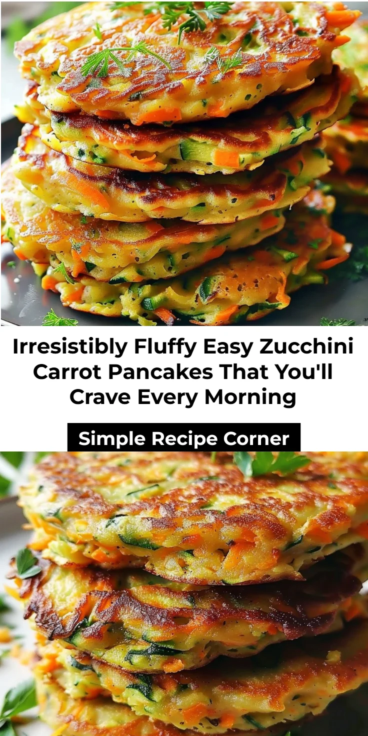 Easy Zucchini Carrot Pancakes: Fluffy 5-Ingredient Breakfast