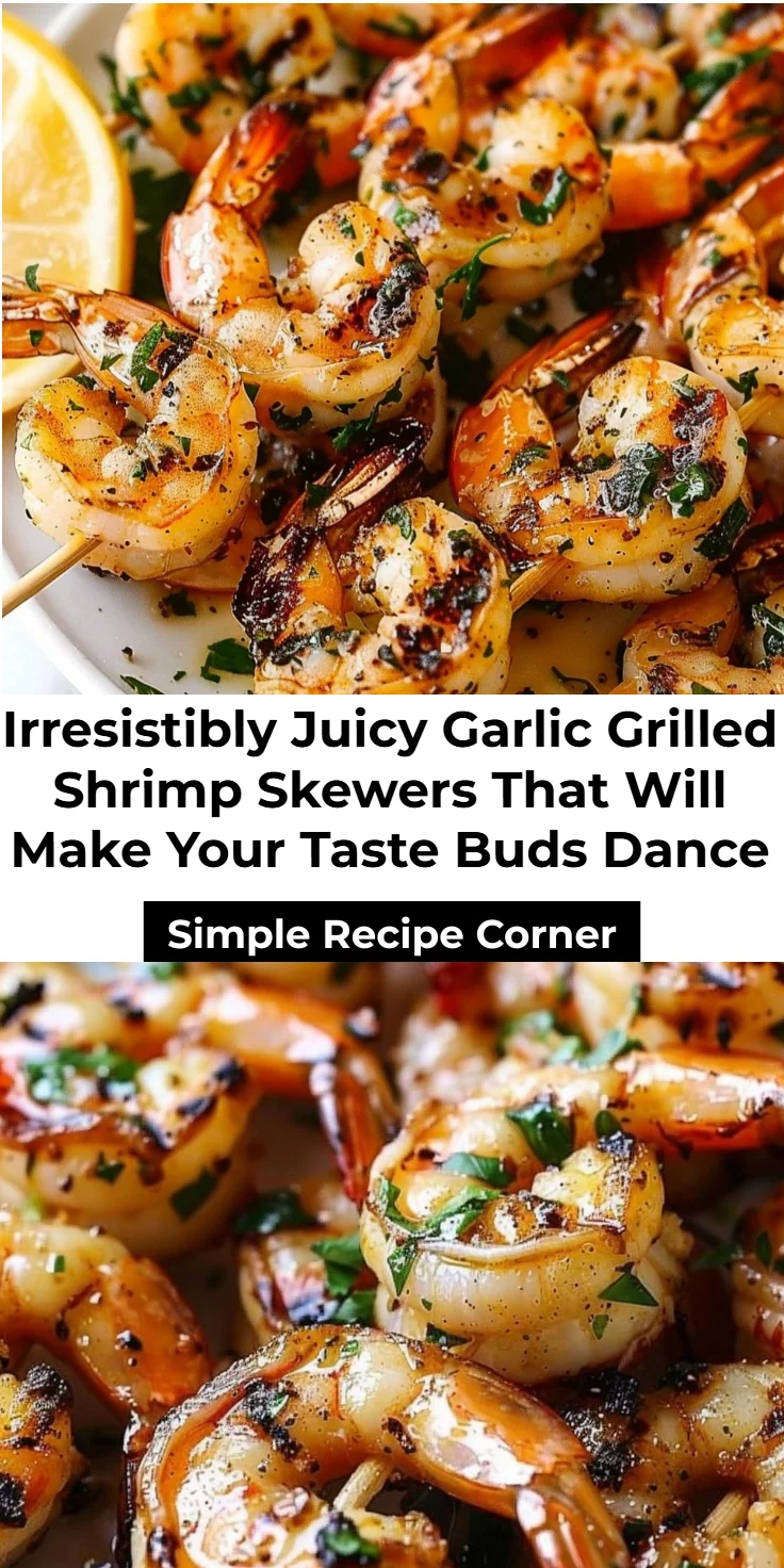 Garlic Grilled Shrimp Skewers