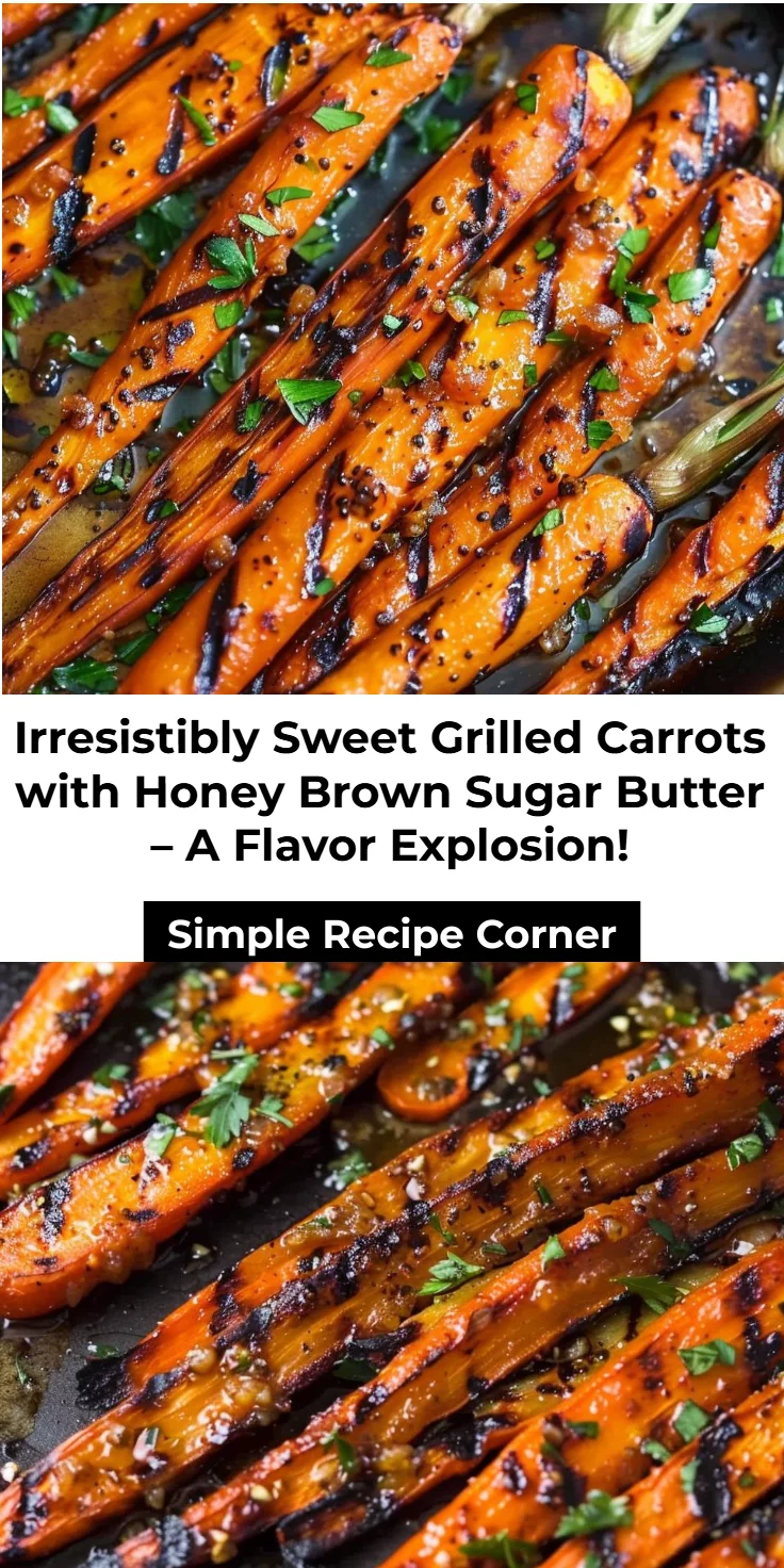 Grilled Carrots with Honey Brown Sugar Butter
