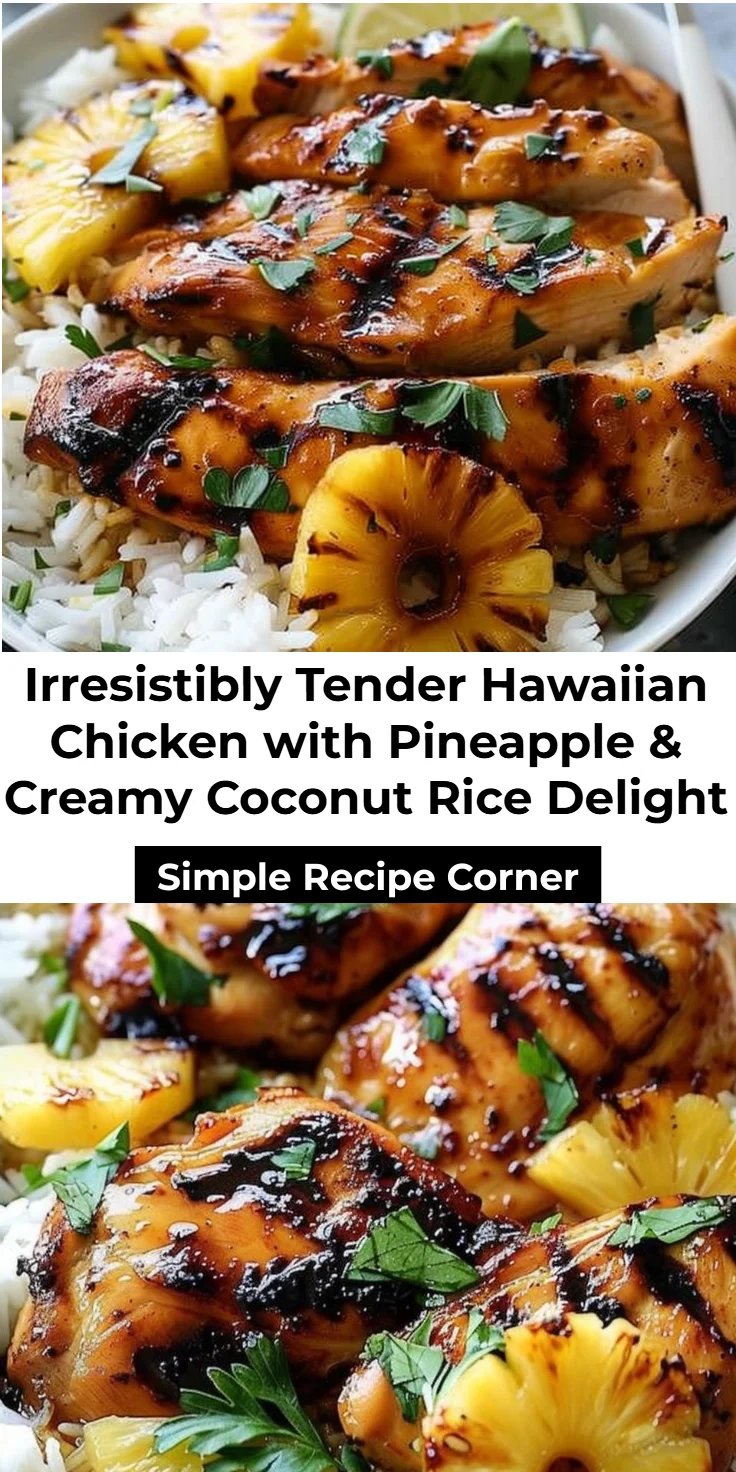 Hawaiian Chicken with Pineapple and Coconut Rice
