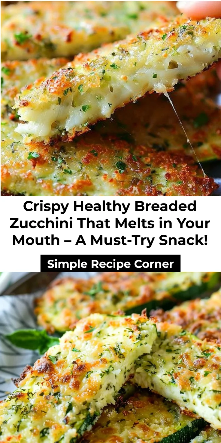 Healthy Breaded Zucchini Recipe: Crispy 3-Ingredient Snack