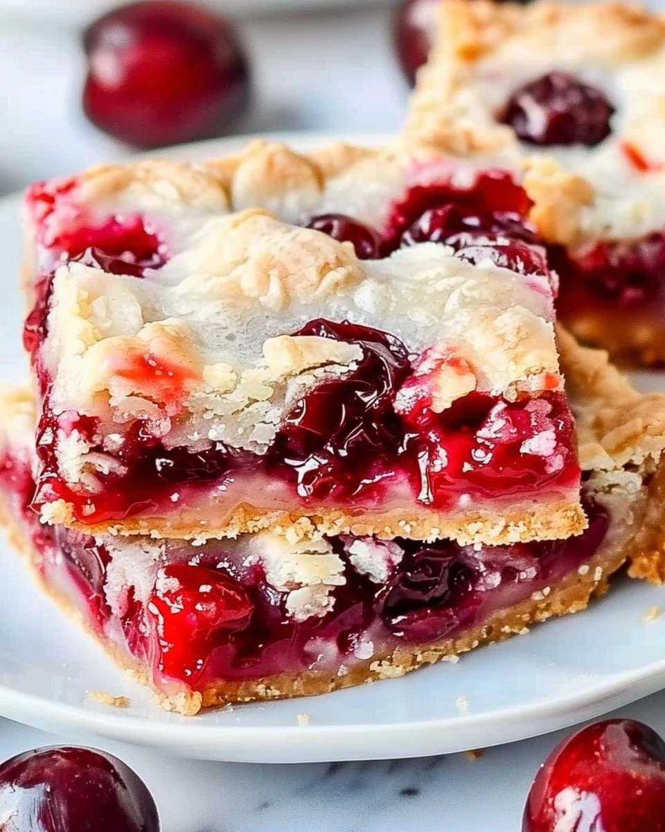 Homemade Cherry Pie Bars