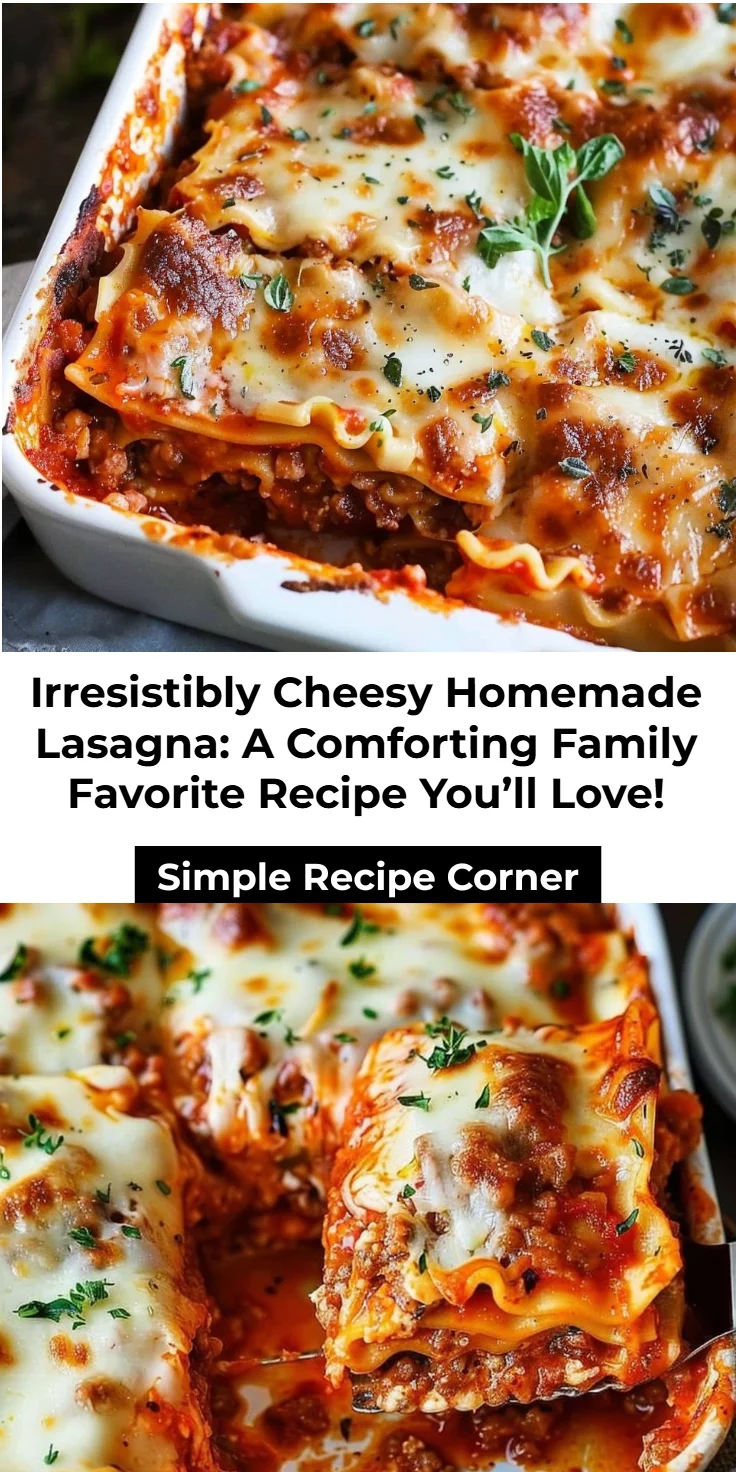 Homemade Lasagna Ultimate Recipe: Easy 60-Min Dinner for 6