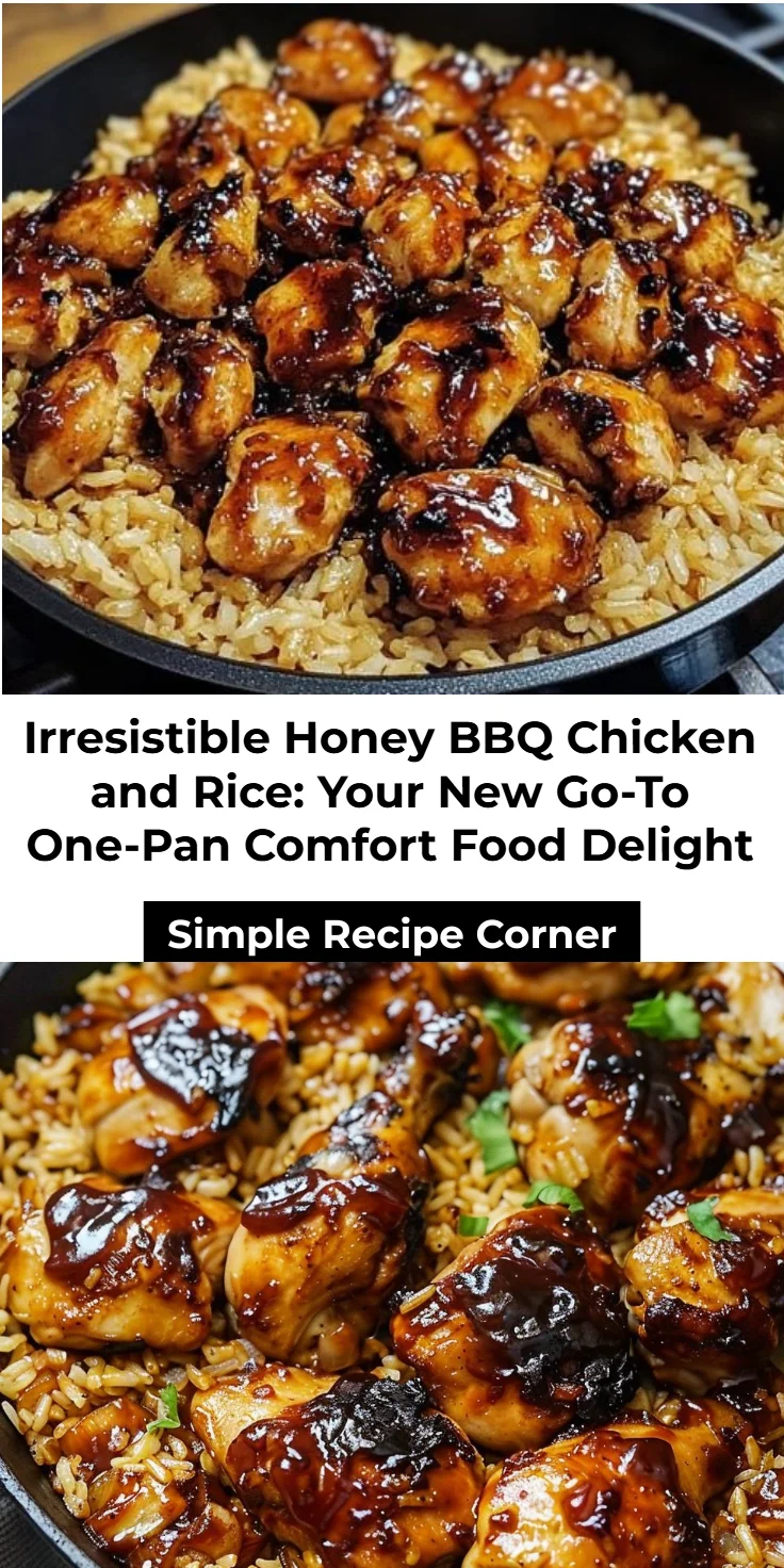 Honey BBQ Chicken and Rice: A Comforting One-Pan Wonder Easy
