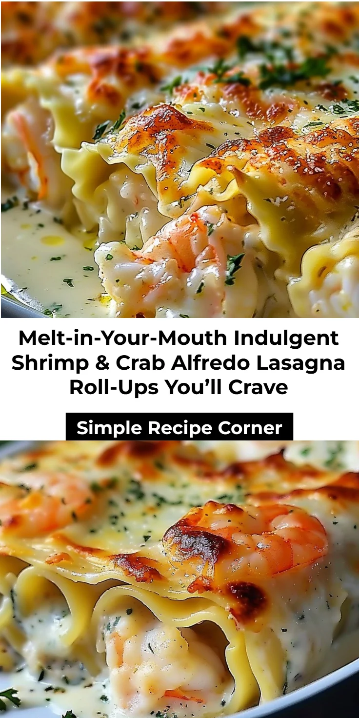 Indulgent Shrimp & Crab Alfredo Lasagna Roll-Ups You’ll Crave