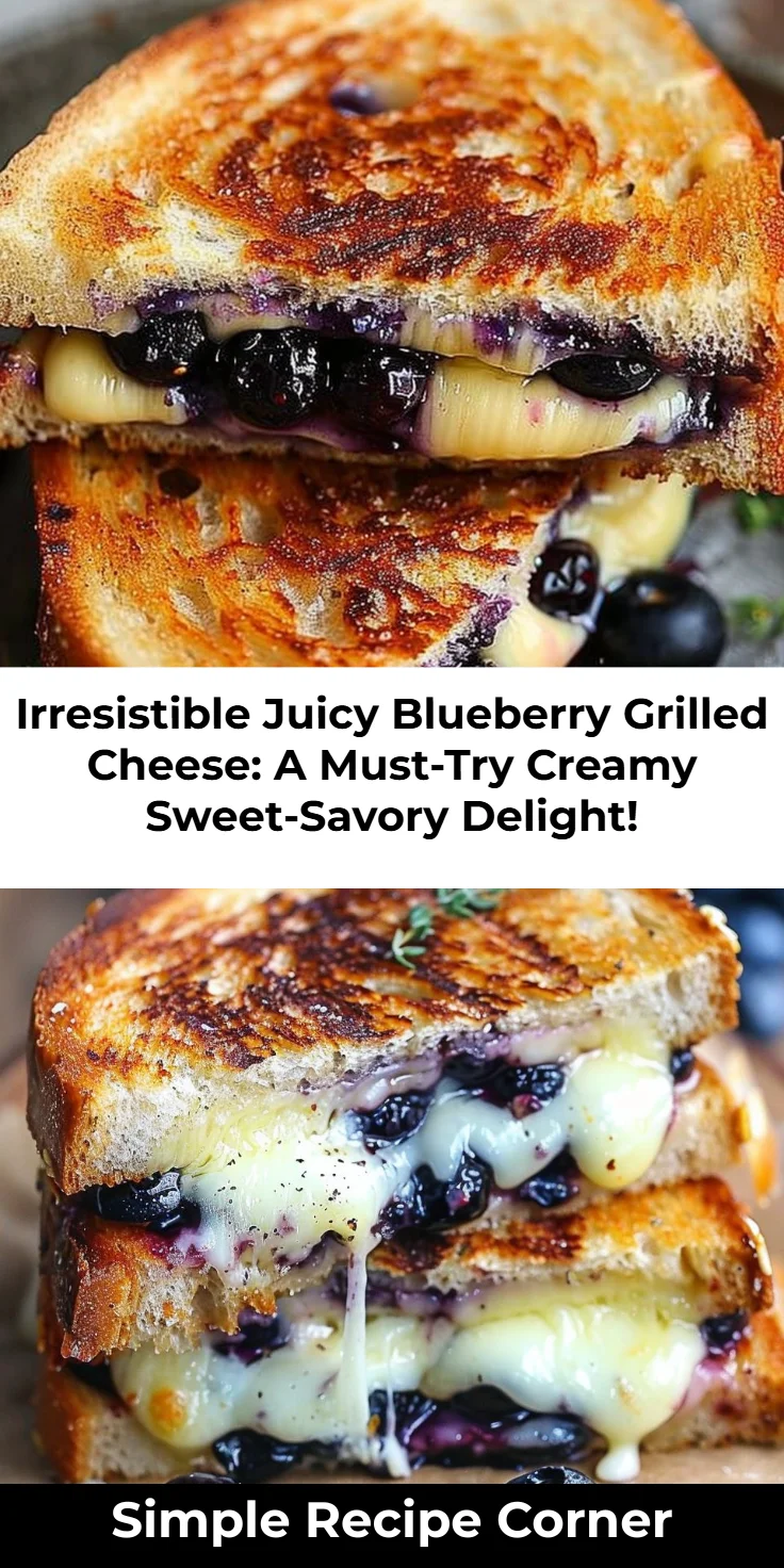 Juicy Blueberry Grilled Cheese: quick, creamy comfort