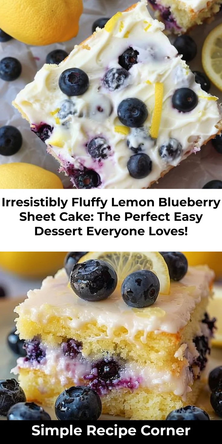 Lemon Blueberry Sheet Cake: Easy, Juicy Slice You'll Love