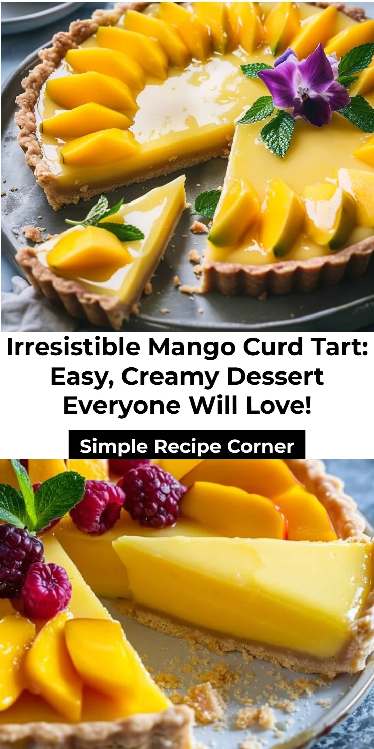 Mango Curd Tart