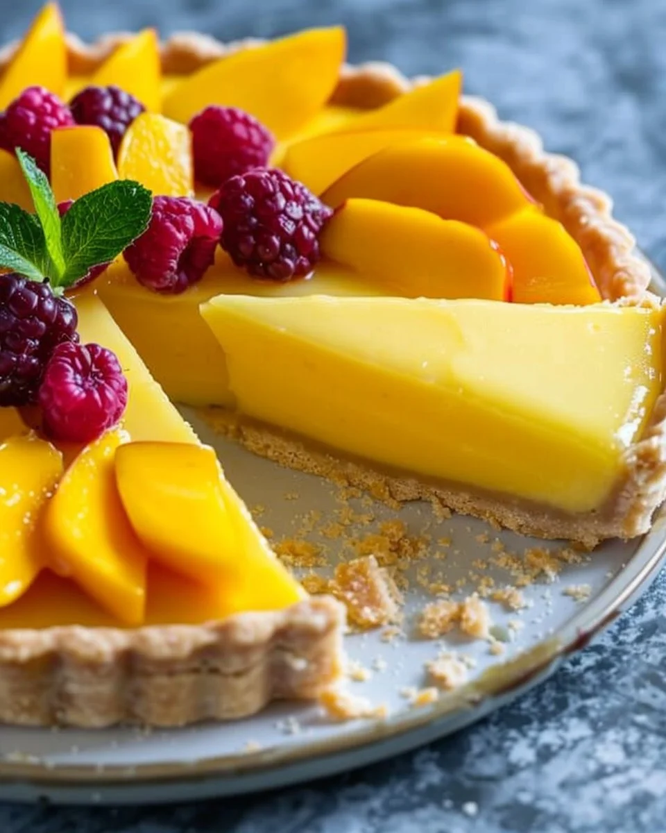 Mango Curd Tart