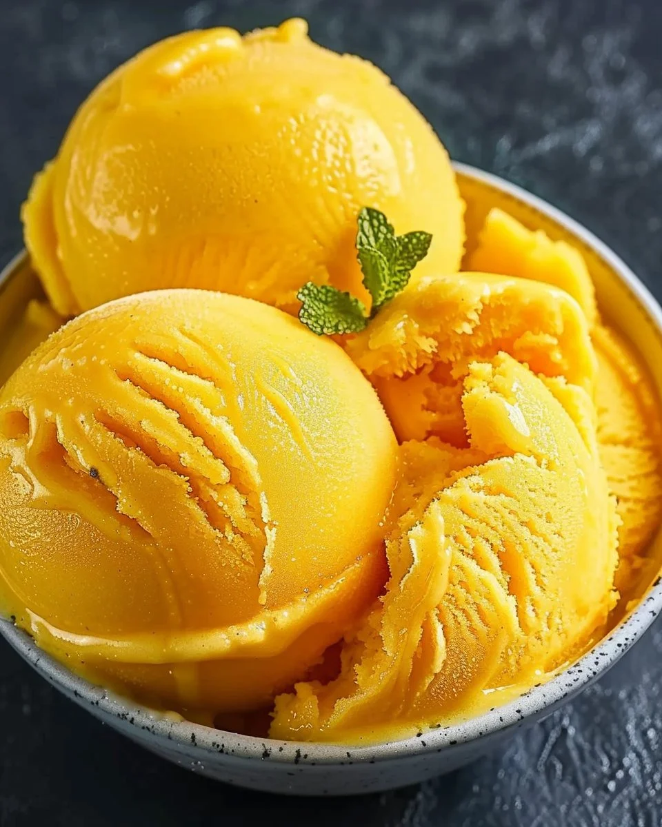 Mango Sorbet Recipe (2 Ingredient- Only) Super Quick
