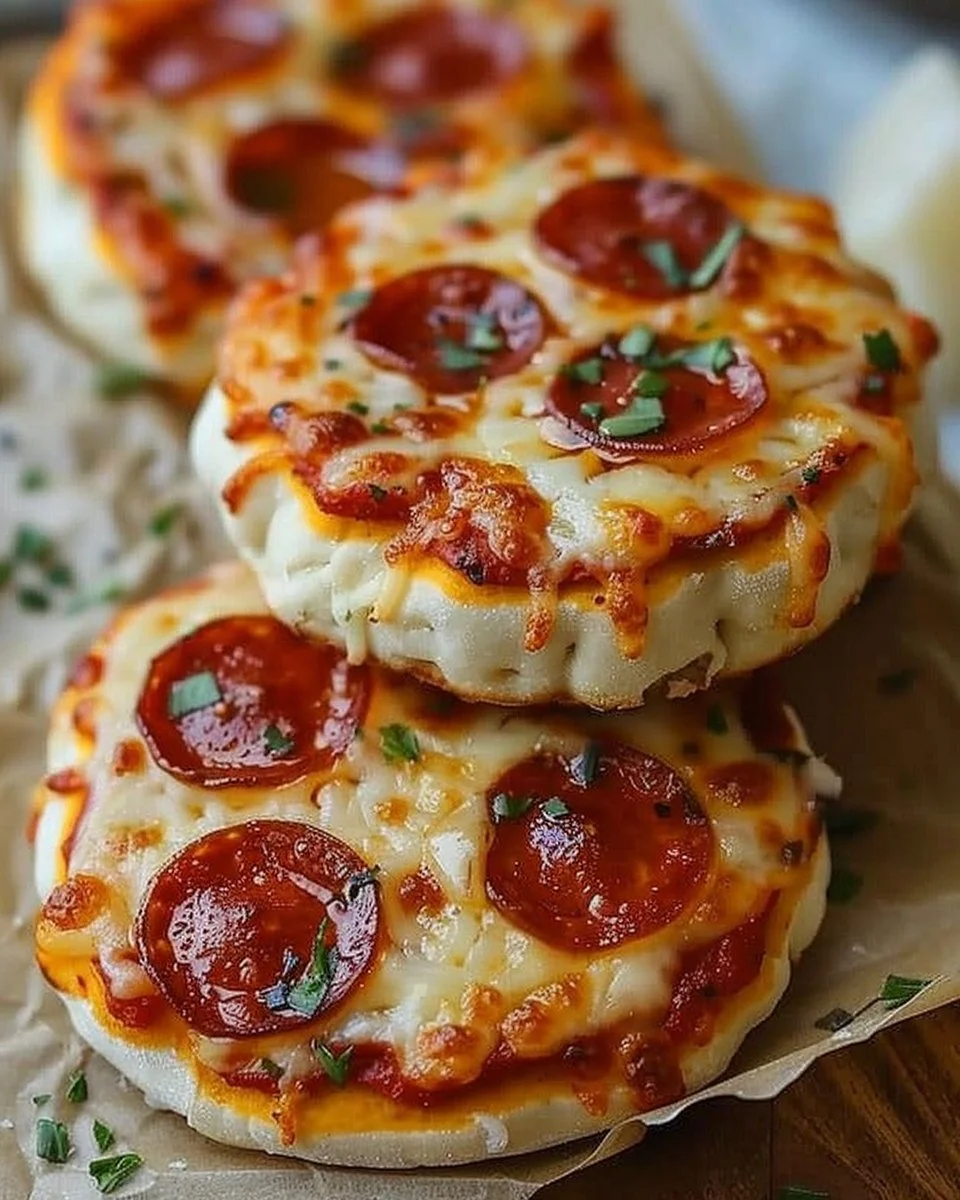 Mini lunchbox pizzas for kids' school meals, easy and fun recipe.