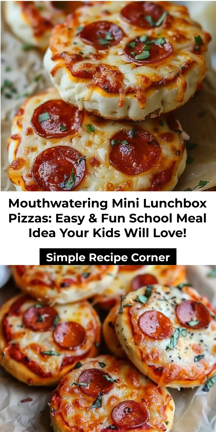 Mini Lunchbox Pizzas: Easy & Fun School Meal Idea for Kids