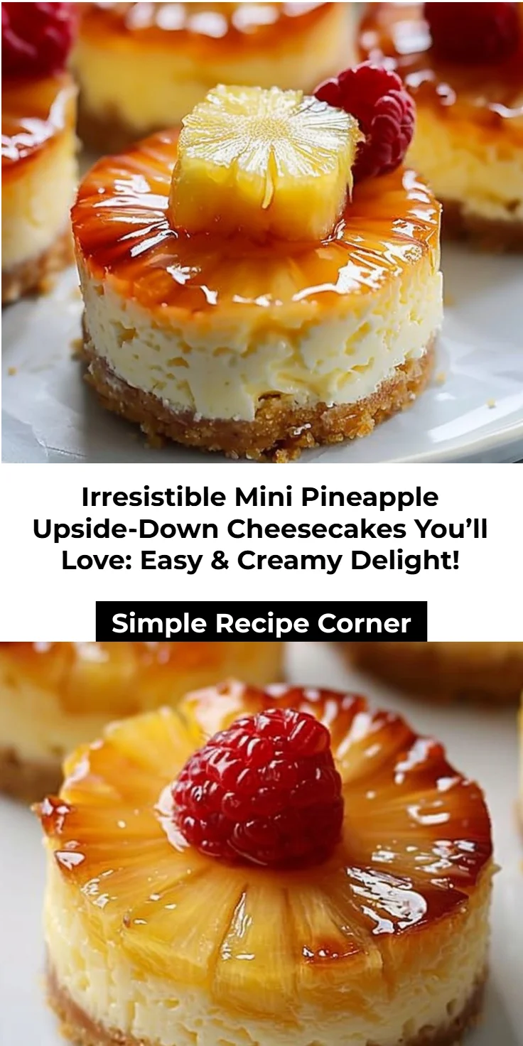 Mini Pineapple Upside-Down Cheesecakes Recipe