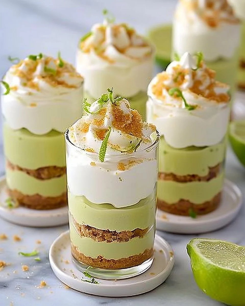 No-Bake Key Lime Pie Dessert Shooters