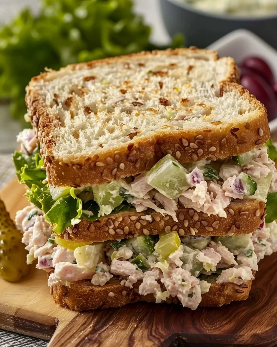 Delicious Panera tuna salad sandwich with fresh ingredients, perfect for lunch.