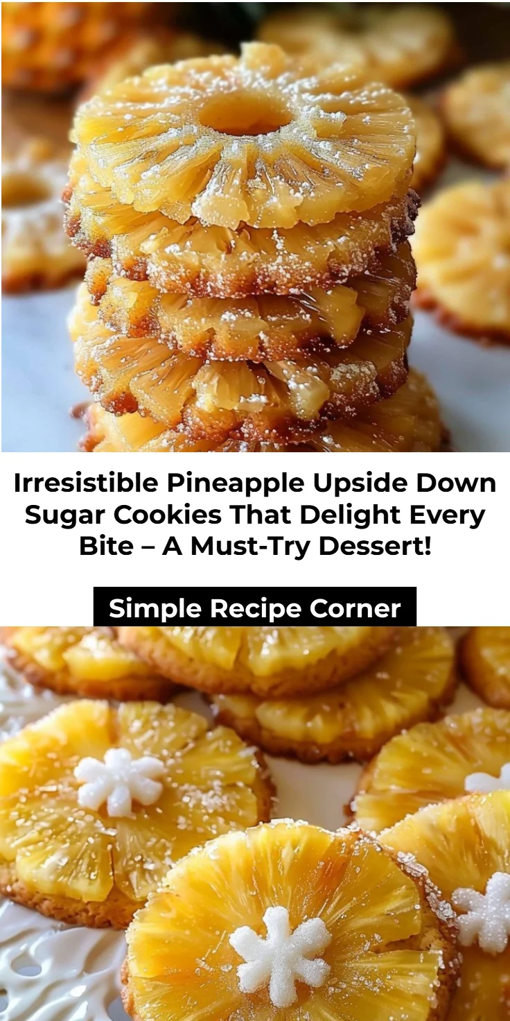 Pineapple Upside Down Sugar Cookies That Delight Every Bite, Easy