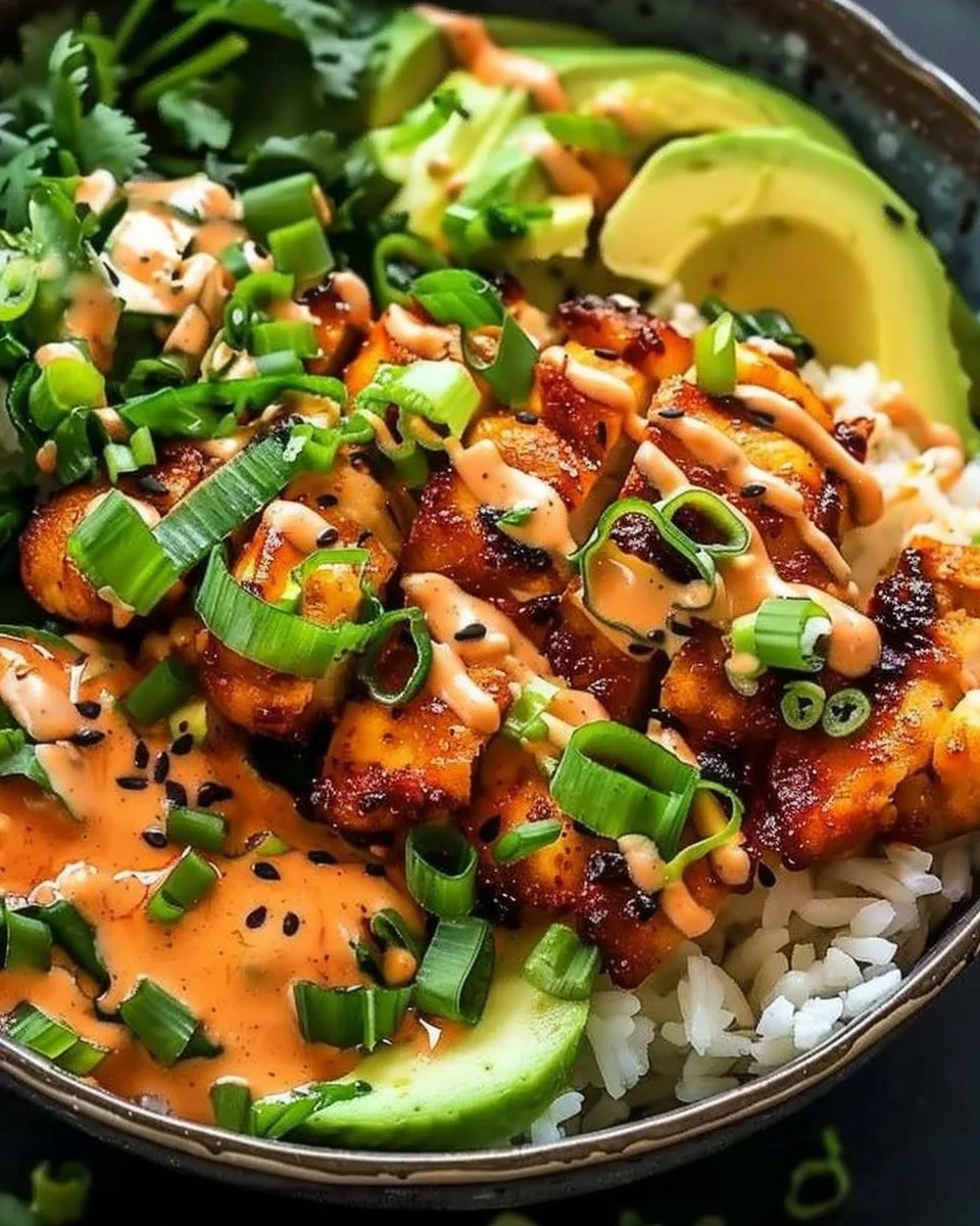 Savor Every Bite of This Bang Bang Chicken Bowl Delight