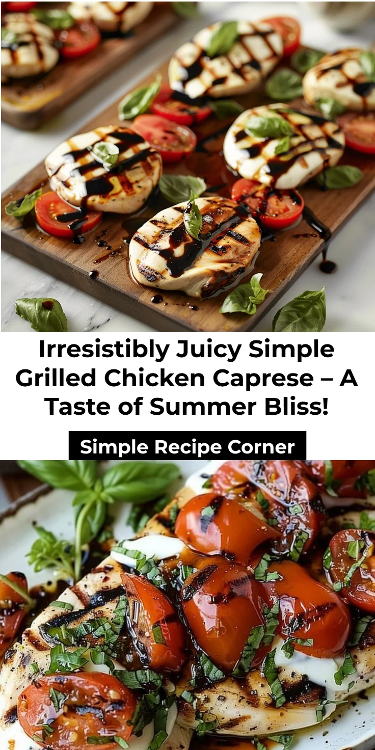 Simple Grilled Chicken Caprese - thegirlskitchen