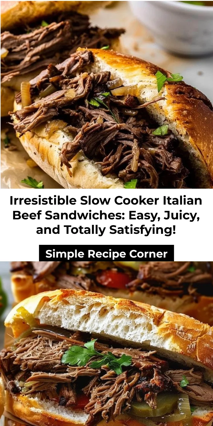 Slow Cooker Italian Beef Sandwiches: Easy Dinner Recipe