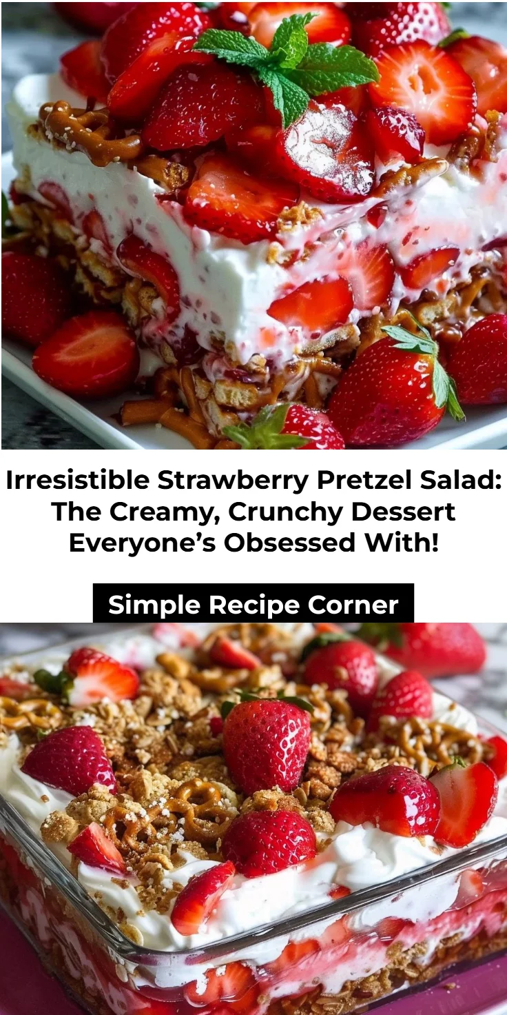 Strawberry Pretzel Salad: Easy No-Bake Creamy Treat You’ll Love