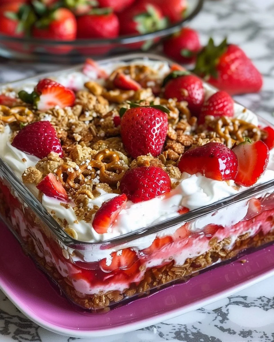 Strawberry Pretzel Salad
