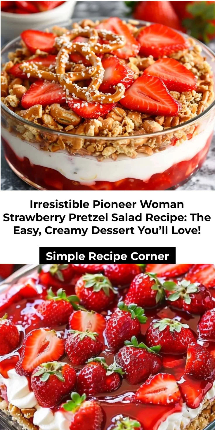 Strawberry Pretzel Salad Recipe by Pioneer Woman