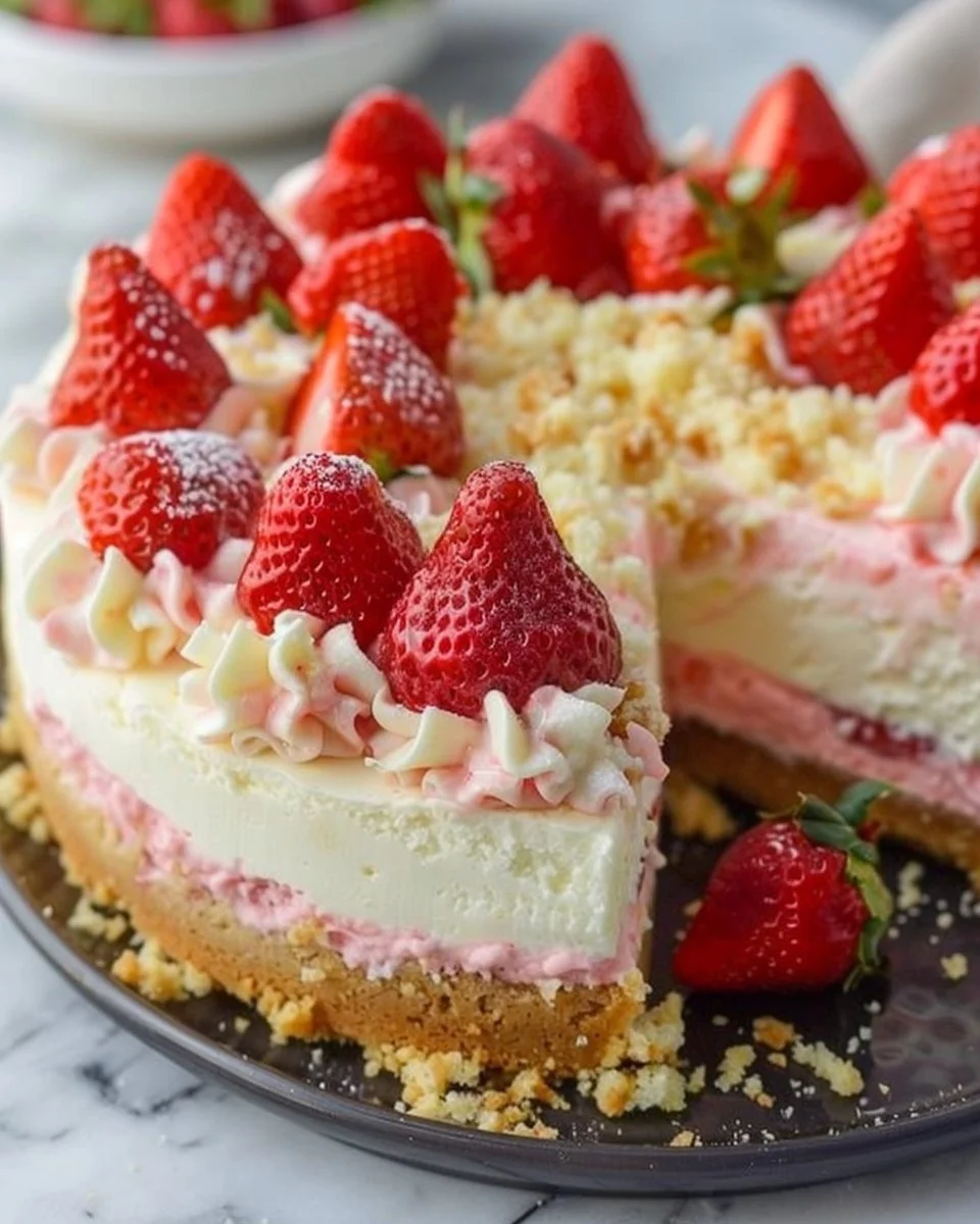 Strawberry Shortcake Cheesecake