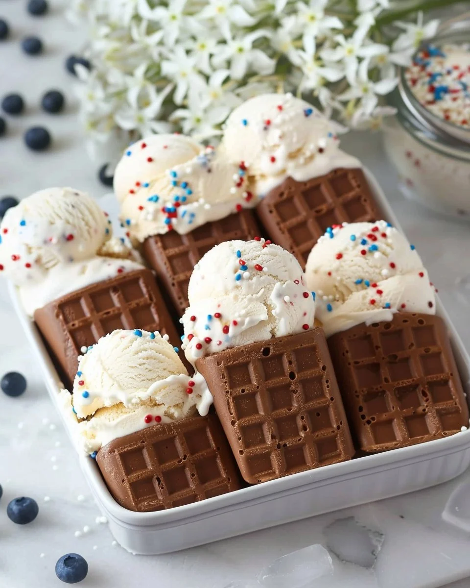 Summer ice cream party setup on the porch with colorful decorations and treats.