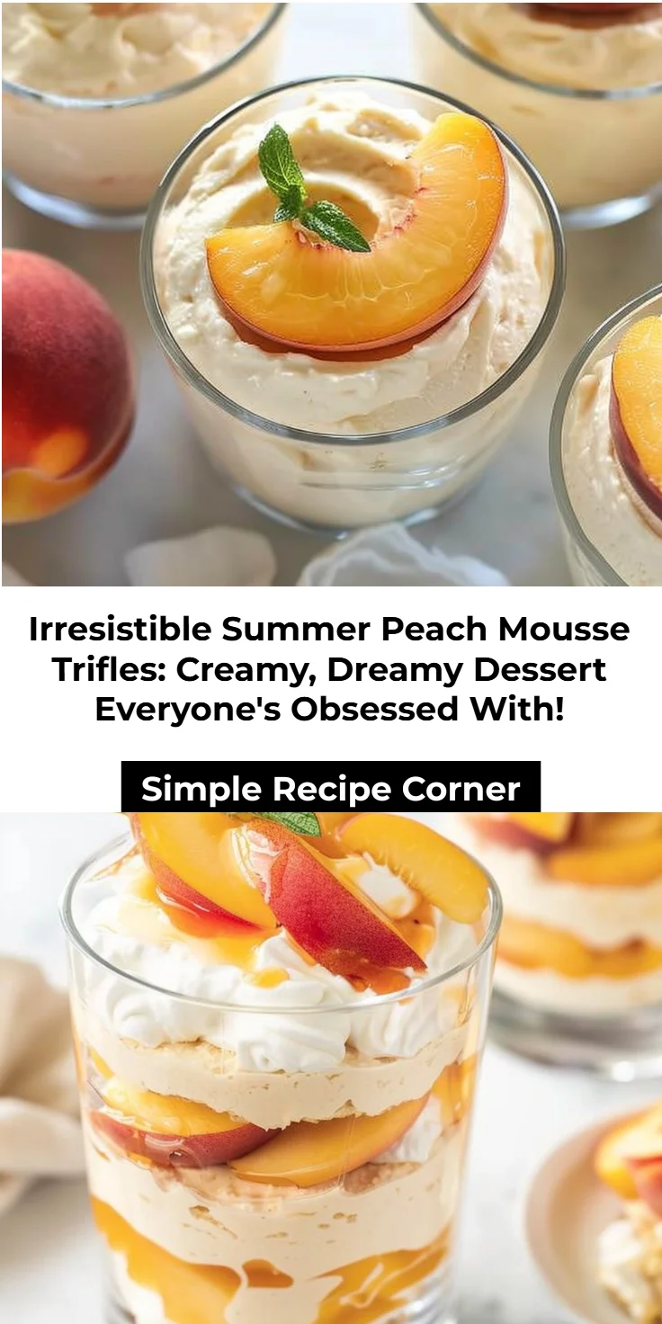Summer Peach Mousse Trifles: Fresh, Creamy Summer Dessert Recipe