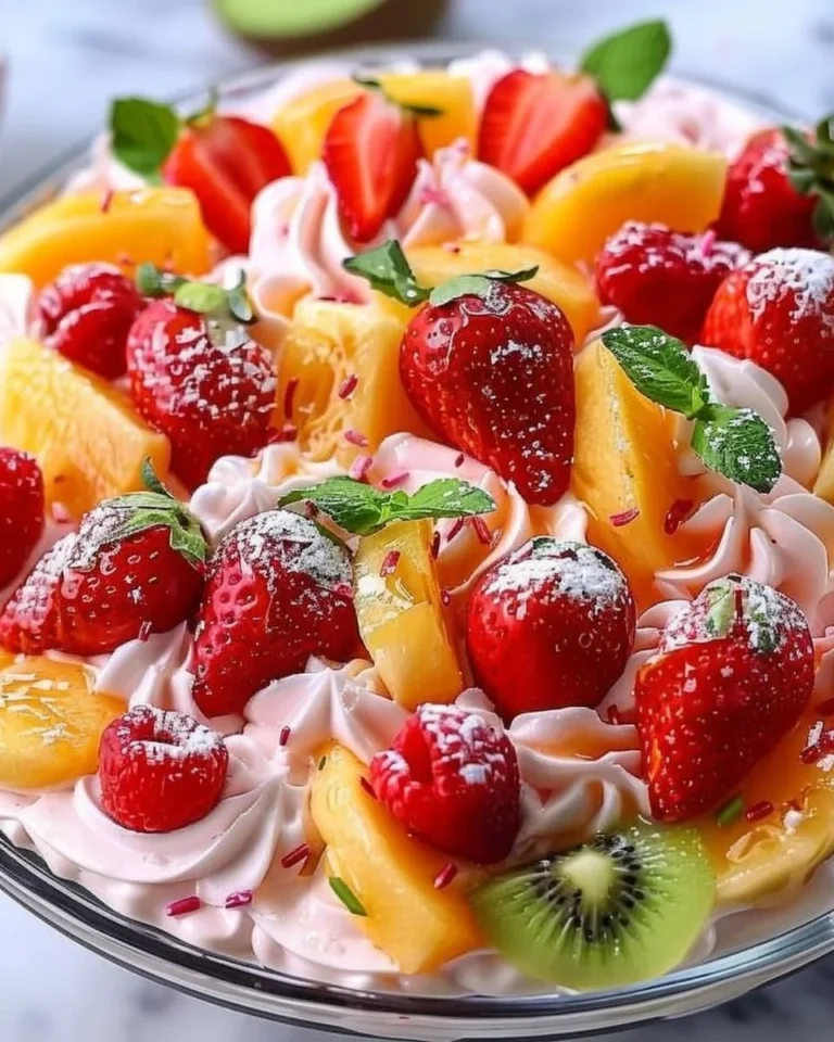 Delicious tropical fruit no-bake pie for potlucks and gatherings