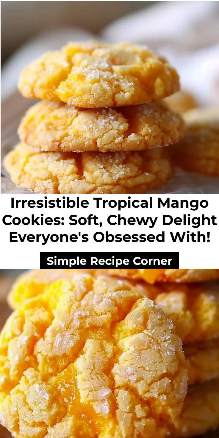 Tropical Mango Cookies: Quick, Easy, 5-Ingredient No-Bake Treats